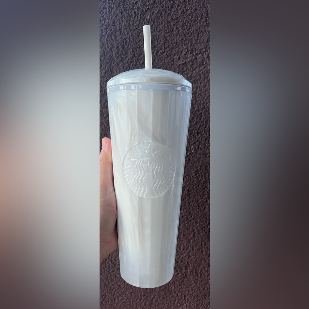New White Dome Starbucks Cup
